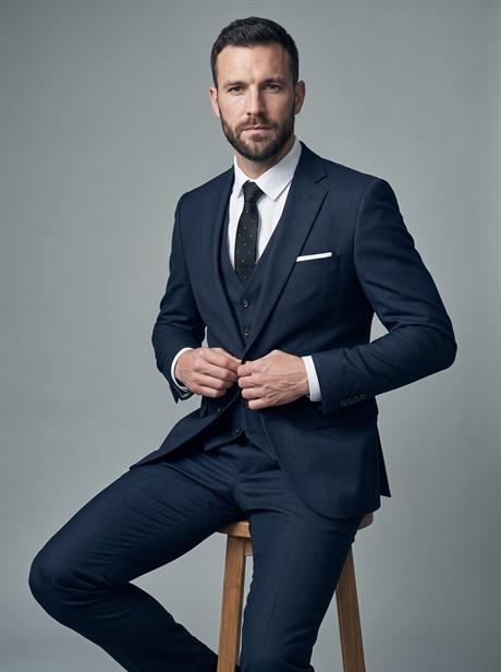 Suit, sitting